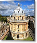 Oxford Library And Spires Metal Print