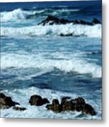 Pacific Coast Seascape Photograph Metal Print