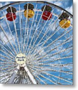 Pacific Park Ferris Wheel Metal Print