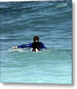 Paddling Out Metal Print