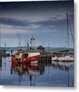 Padstow Boats Metal Print