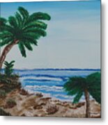 Palms At The Beach Metal Print