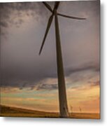 Palouse Windmill At Sunrise Metal Print