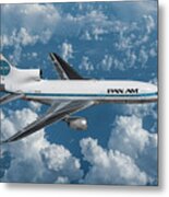 Pan Am Clipper Black Hawk Metal Print