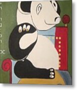 Panda Picasso Metal Print