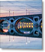 Panorama Of Pont Neuf In Toulouse Metal Print