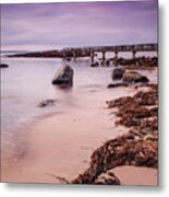 Pans Rocks Beach Metal Print