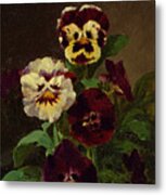 Pansies Metal Print