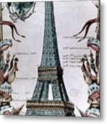 Paris: Eiffel Tower, 1889 Metal Print