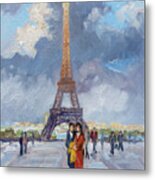 Paris Eiffel Tower Metal Print