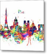 Paris Skyline 2 Metal Print