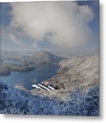 Parksville Lake Snowy Overlook Metal Print