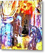 Party In A Glass Metal Print