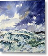 Passing Storm At The Blaskets Metal Print