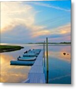 Pastel Reflections On Cape Cod Metal Print