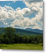 Pastoral Landscape With Mountains Metal Print