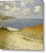 Path In The Wheat At Pourville Metal Print