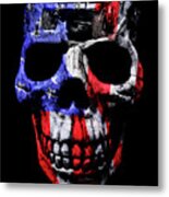 Patriotic Jeeper Skull Jku Wrangler Metal Print