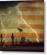 Patriotic Operation Desert Storm Metal Print