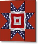 Patriotic Star 1 - Transparent Background Metal Print