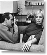 Paul Newman And Joanne Woodward Metal Print