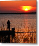 Peace Over The Water Metal Print