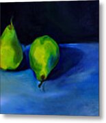 Pears Space Between Metal Print