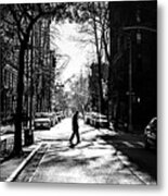 Pedestrian Crossing - New York - Black And White Street Photography Metal Print