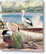 Pelican Cove Metal Print