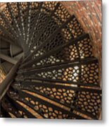 Pemaquid Lighthouse Staircase Metal Print