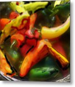 Peppers Metal Print