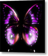 Perfect Purple Butterfly Metal Print