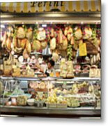 Perini Meat And Cheese In The Central Market Florence Italy Metal Print