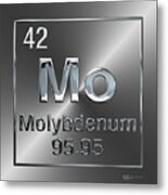 Periodic Table Of Elements - Molybdenum - Mo Metal Print