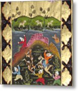 Persian Miniature Painting Artwork Qajar Painting Antique Vintage Metal Print
