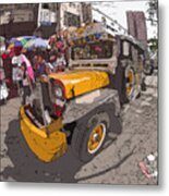 Philippines 1261 Jeepney Metal Print