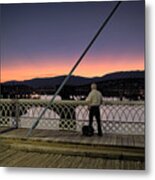 Photographing The Sunset Metal Print