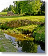 Picturesque Scenery With A Creek. Metal Print