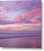 Pink And Lavender Sunset Metal Print