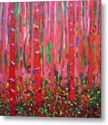 Pink Forest Metal Print