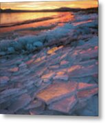 Pink Ice Metal Print