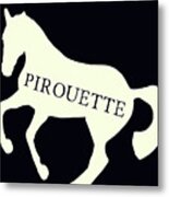 Pirouette Negative Metal Print