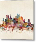 Pittsburgh Pennsylvania Skyline Metal Print