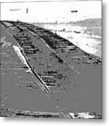Plank Rd First Planks C. 1918 Color Added 2015 Metal Print