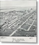 Plano 1891 By Fowler And Moyer Metal Print