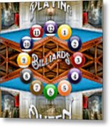 Playing Billiards With The Queen Versailles Palace Paris Metal Print