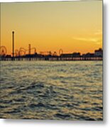 Pleasure Island Pier Metal Print