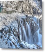 Plitvice Winter Metal Print