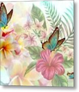 Plumeria Dreams Metal Print