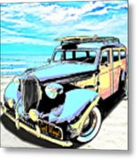 Plymouth Woody Early In The Morning By The Sea Metal Print